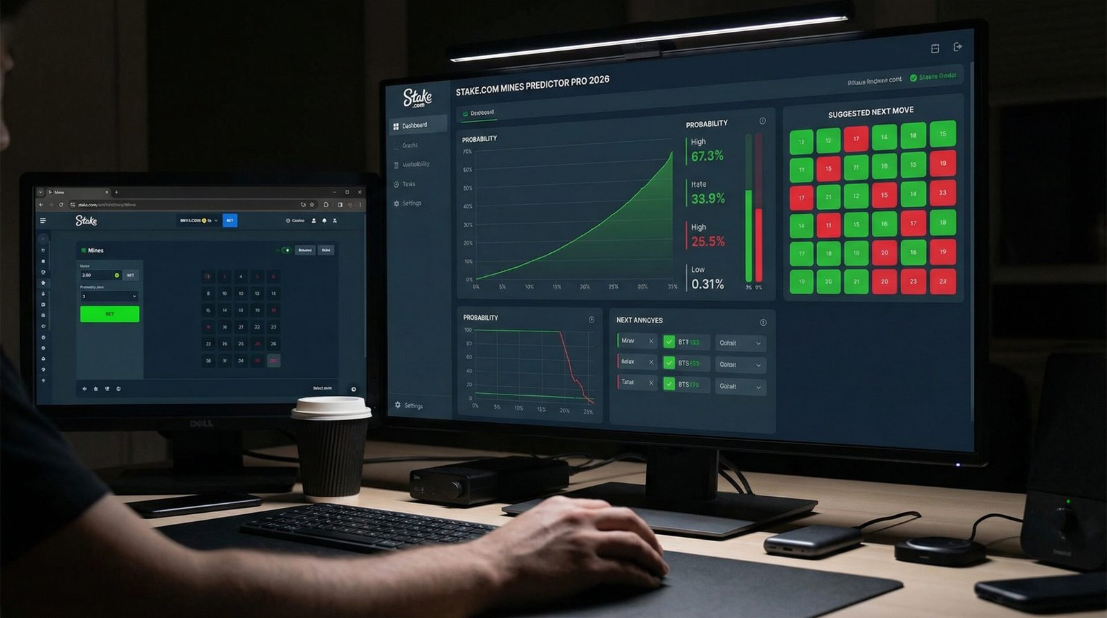 Stake.com mines predictor software pro dashboard 2026